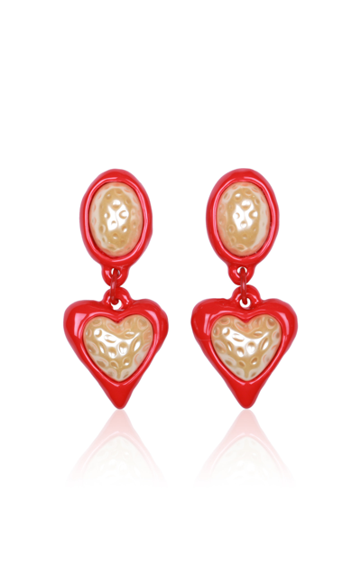 Shop Julietta Women's Exclusive Night Fever Earrings In Brown,red