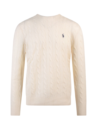 Shop Polo Ralph Lauren Sweater In Beige