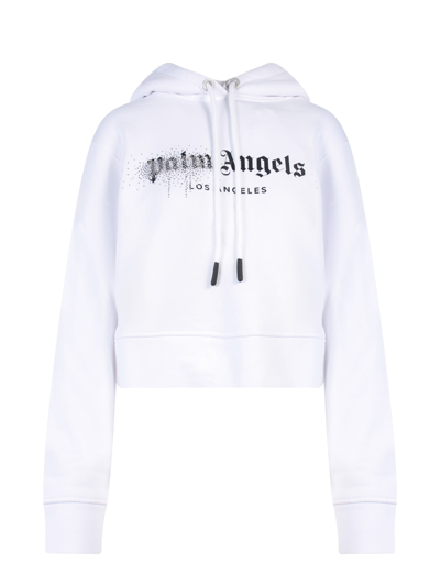 Shop Palm Angels Sweatshirt In White