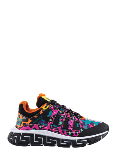 Shop Versace Trigreca Sneakers In Multicolor