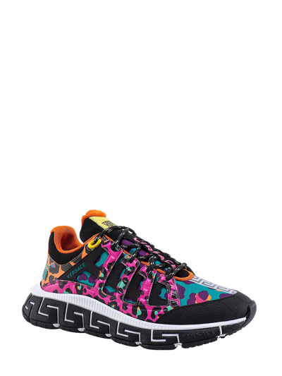 Shop Versace Trigreca Sneakers In Multicolor