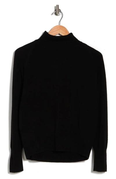 Vince Wool Cashmere Blend Turtleneck In Black