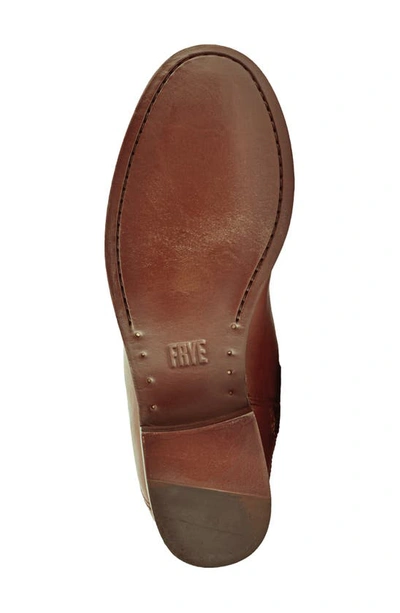 Frye Marissa Medallion Inside Zip Boot In Cognac