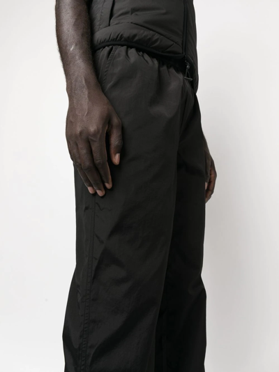 Shop Soulland Erich Straight-leg Trousers In Black