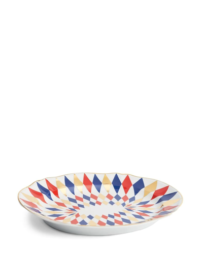Shop Bitossi Home Oval Two-set Platter Plates In White