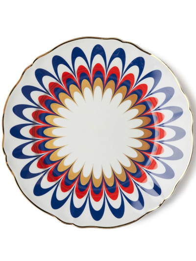 Shop Bitossi Home Flora Four-set Dinner Plates In White