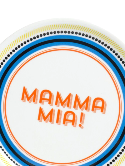Shop Bitossi Home 6 Piece Mamma Mia Pizza Plate Set In White