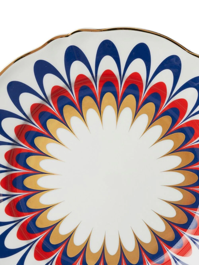 Bitossi Home Flora Four-set Dinner Plates In White