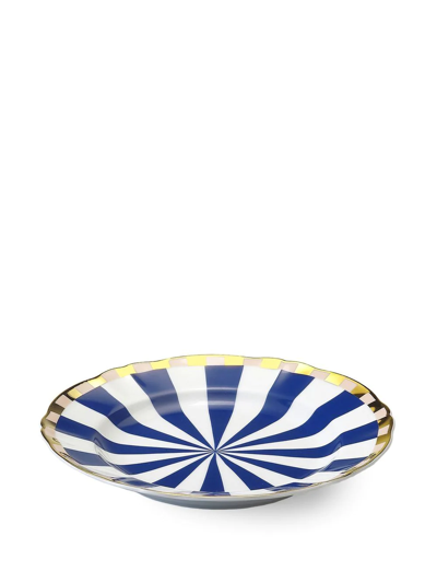 Bitossi Home 4 Piece Fortuna Dessert Plate Set In White