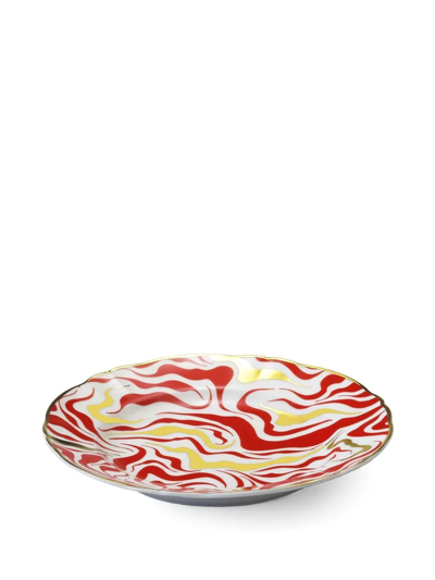 Bitossi Home Tempesta Four-set Dessert Plate In Blue