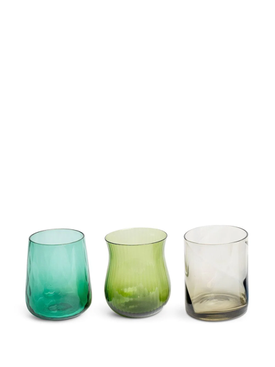 Bitossi Home Assorted Tumblers Six-set Glasses In Blue