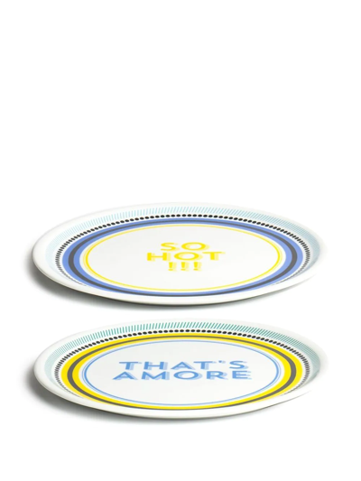 Bitossi Home Assorted Six-set Pizza Plates In White