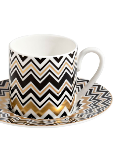 Shop Missoni Zig Zag Coffee Cup Set In White