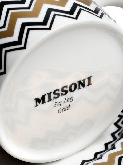 Shop Missoni Zig Zag Coffee Cup Set In White