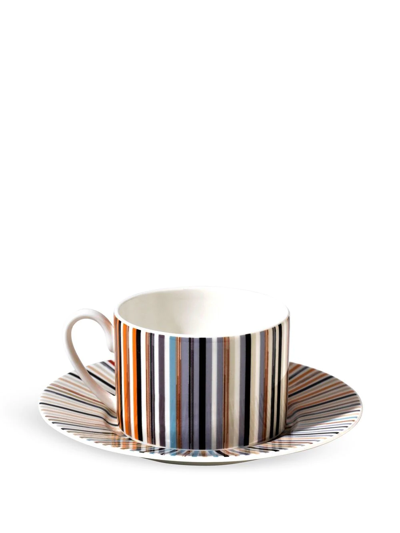 Shop Missoni Stripes Jenkins Teacup Set In White