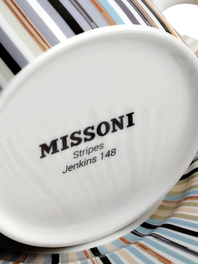 Missoni Stripes Jenkins Teacup Set In White
