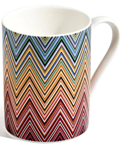 Shop Missoni Zig Zag Jarris Mug In Neutrals