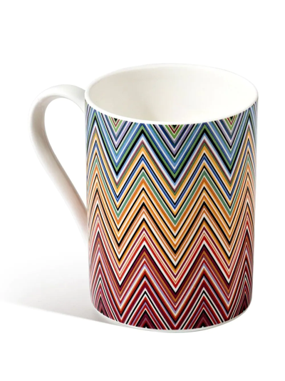 Shop Missoni Zig Zag Jarris Mug In Neutrals