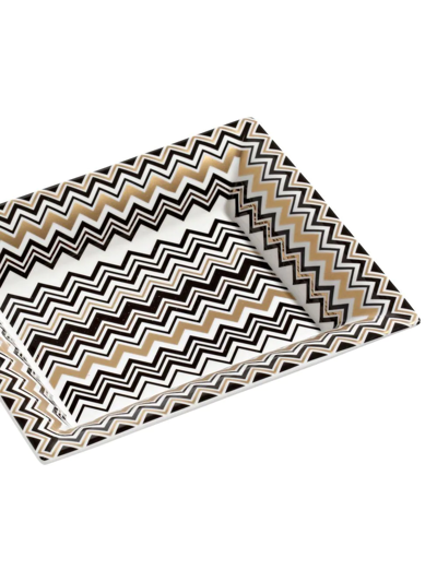 Missoni Zigzag-print Vide Poche In White