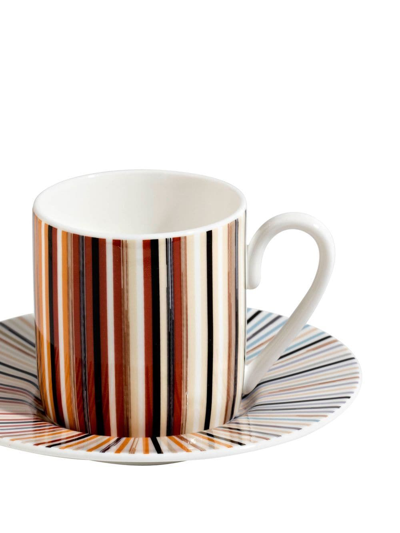 Shop Missoni Stripes Jenkins Coffee Set In Grey