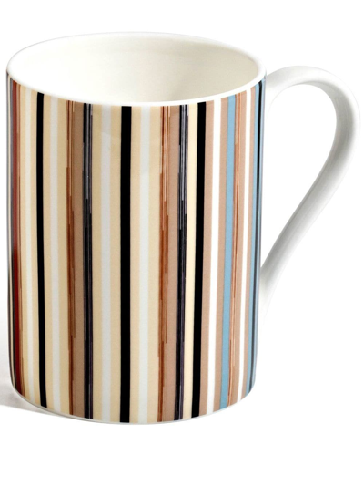 Shop Missoni Stripes Jenkins Mug In Neutrals