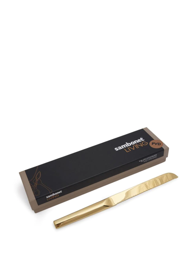 Shop Sambonet Living Panettone Knife In Gold