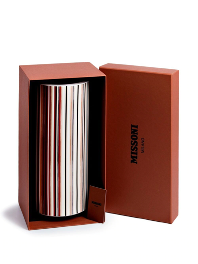 Missoni Stripes Jenkins High Vase In Neutrals