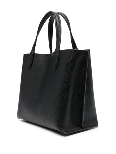 Shop Coach Willow 24 Tote Bag In Black