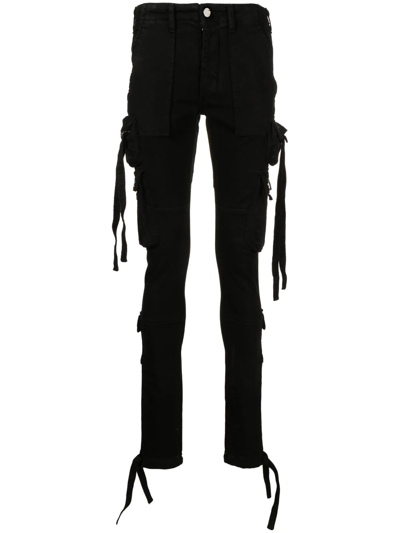 Shop Amiri Tactical Cargo Skinny Jeans In Black