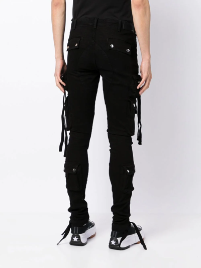 Shop Amiri Tactical Cargo Skinny Jeans In Black