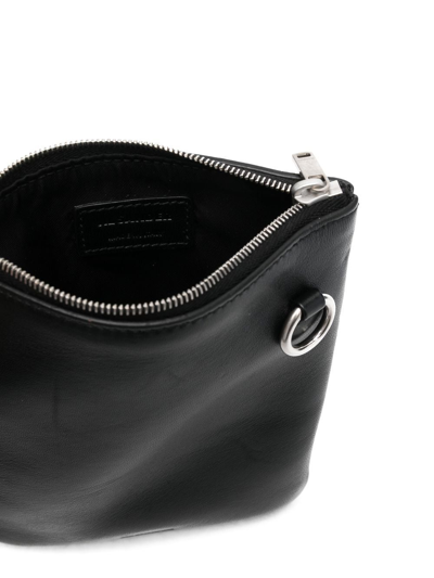 Shop Jil Sander Small Leather Cross-body Bag In Black