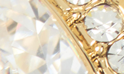 Nadri Pear Drop Cubic Zirconia Pavé Leverback Earrings In Gold