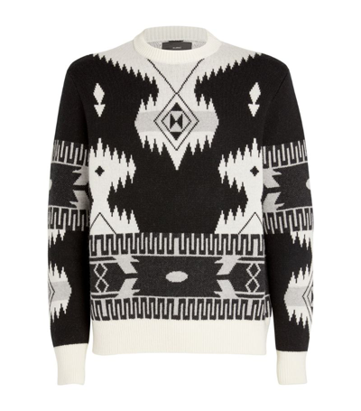 Shop Alanui Icon Jacquard Sweater In Black