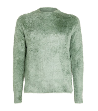 Shop Jil Sander Silk Sweater In Green