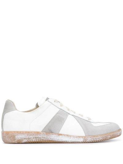 Shop Maison Margiela Replica Low-top Sneakers In White