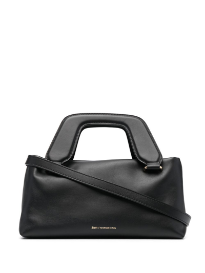 Shop Aim Alice Leather Tote Bag In Black