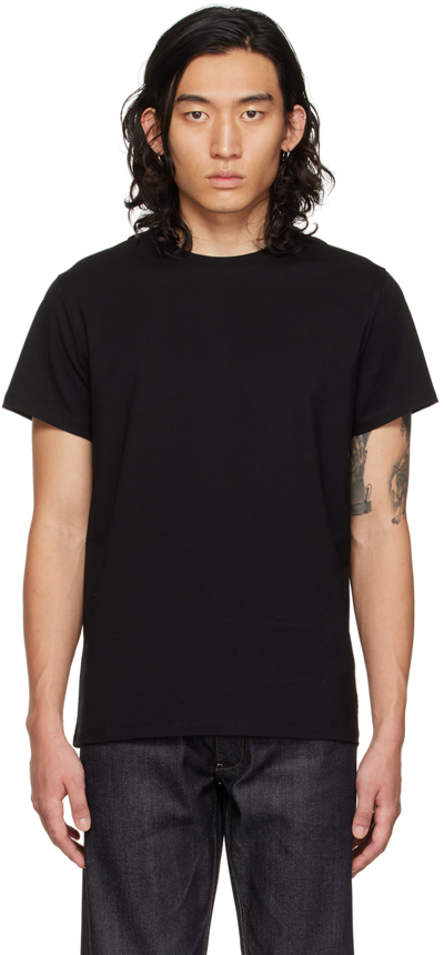 Shop Jil Sander Black Crewneck T-shirt In 001 - Black