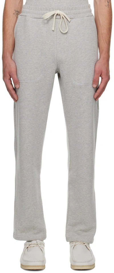 Shop Norse Projects Gray Falun Classic Lounge Pants In Light Grey Melange