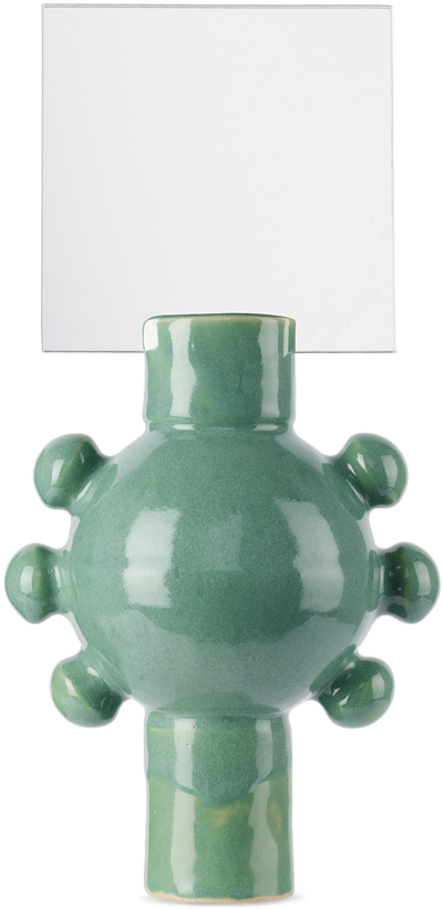 Shop Iaai Green Ufo 01 Mirror In Glazed Mintgreen