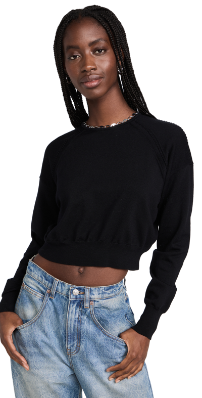 Shop Paco Rabanne Chain Pullover In Black