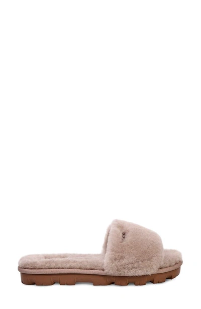 Shop Ugg Cozette Genuine Shearling Slipper In Oyster