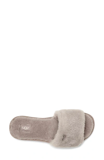 Shop Ugg Cozette Genuine Shearling Slipper In Oyster