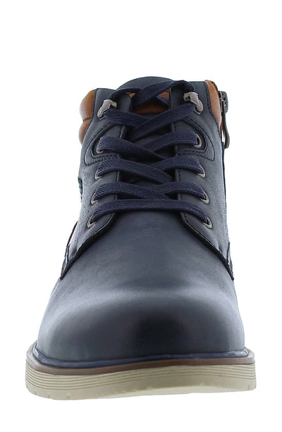 Shop English Laundry Dariel Colorblock Leather Boot In Navy