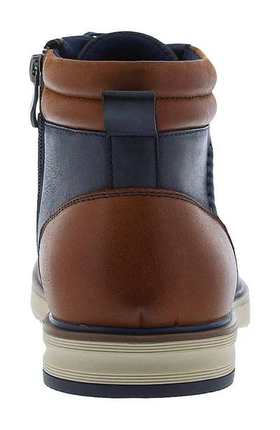 Shop English Laundry Dariel Colorblock Leather Boot In Navy