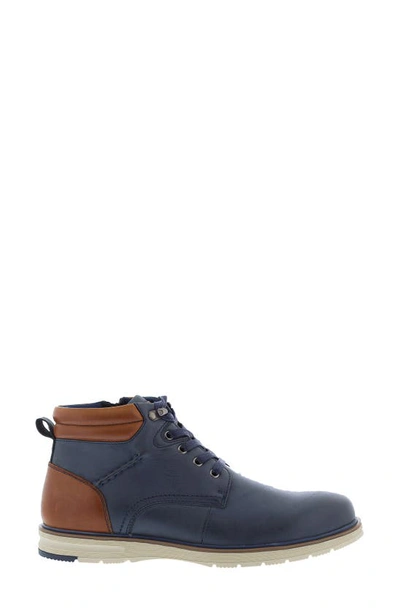 Shop English Laundry Dariel Colorblock Leather Boot In Navy