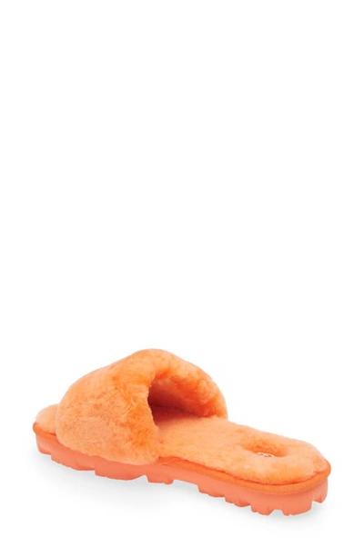 Shop Ugg Cozette Genuine Shearling Slipper In Orange Soda