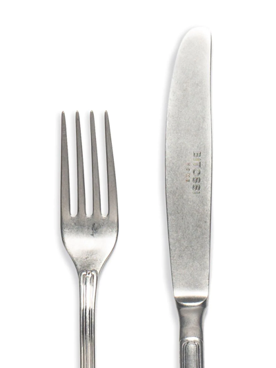 Bitossi Home 24 Piece Sterling Silver Cutlery Set In Silver