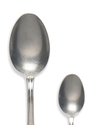 Bitossi Home 24 Piece Sterling Silver Cutlery Set In Silver