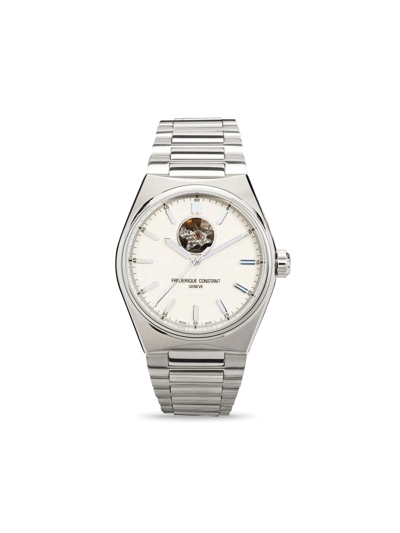 Shop Frederique Constant Highlife Heart Beat Automatic 41mm In White
