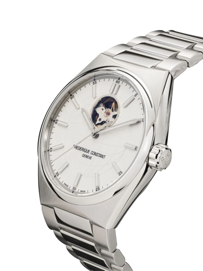 Shop Frederique Constant Highlife Heart Beat Automatic 41mm In White
